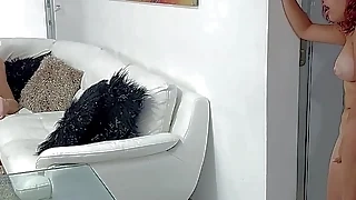 amateur Bony masturbates while watching her stepsisters fuck in the living room latina